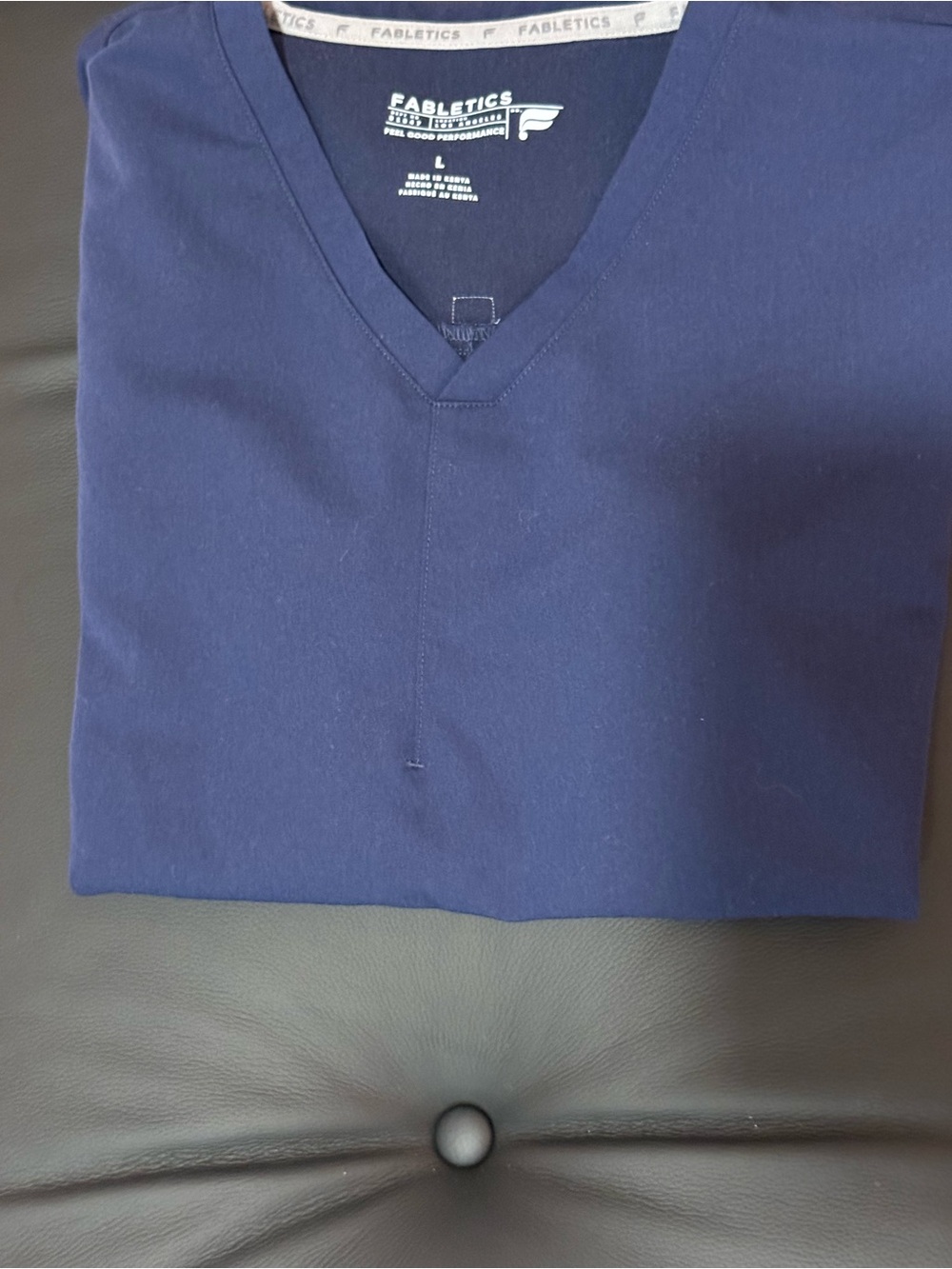 Fabletics Women’s Navy V-Neck Scrub top